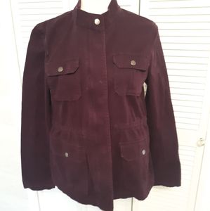 LOFT amethyst military style jacket sz medium